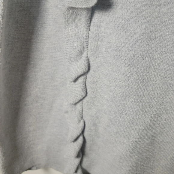 Madewell Gray Ruffled Sweater Tank | Madewell Sweater | Madewell Tank | Size Sm - Picture 3 of 7